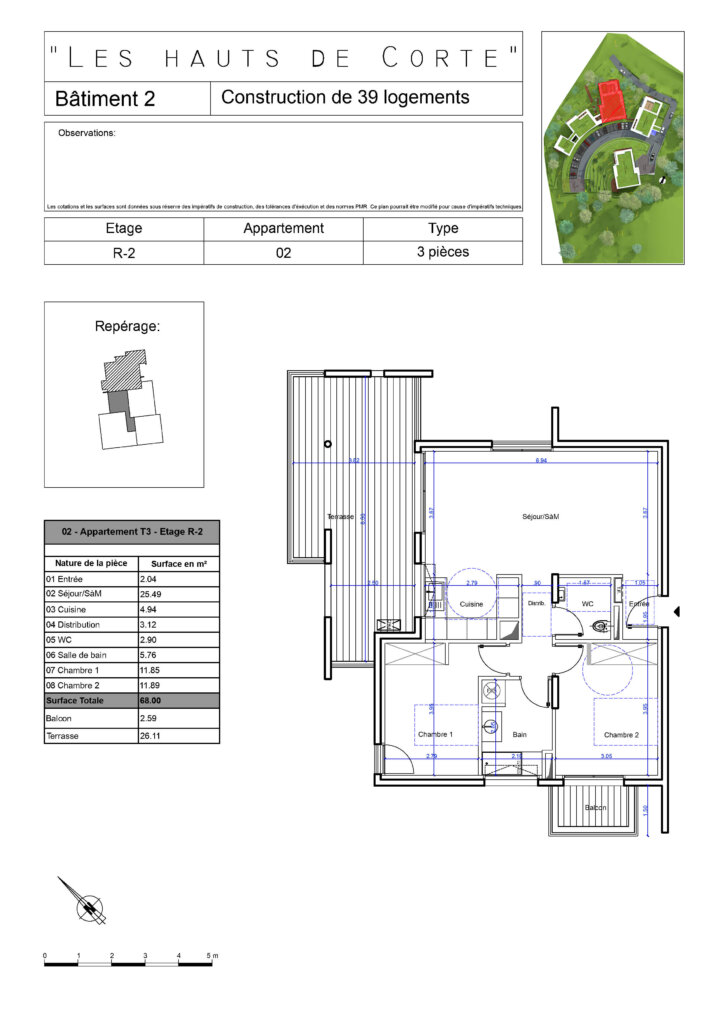 LES HAUTS DE CORTE bâtiment 2 | paoli immobilier