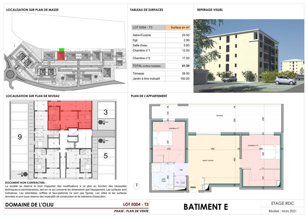 Domaine de l'Oliu bâtiment E | paoli immobilier