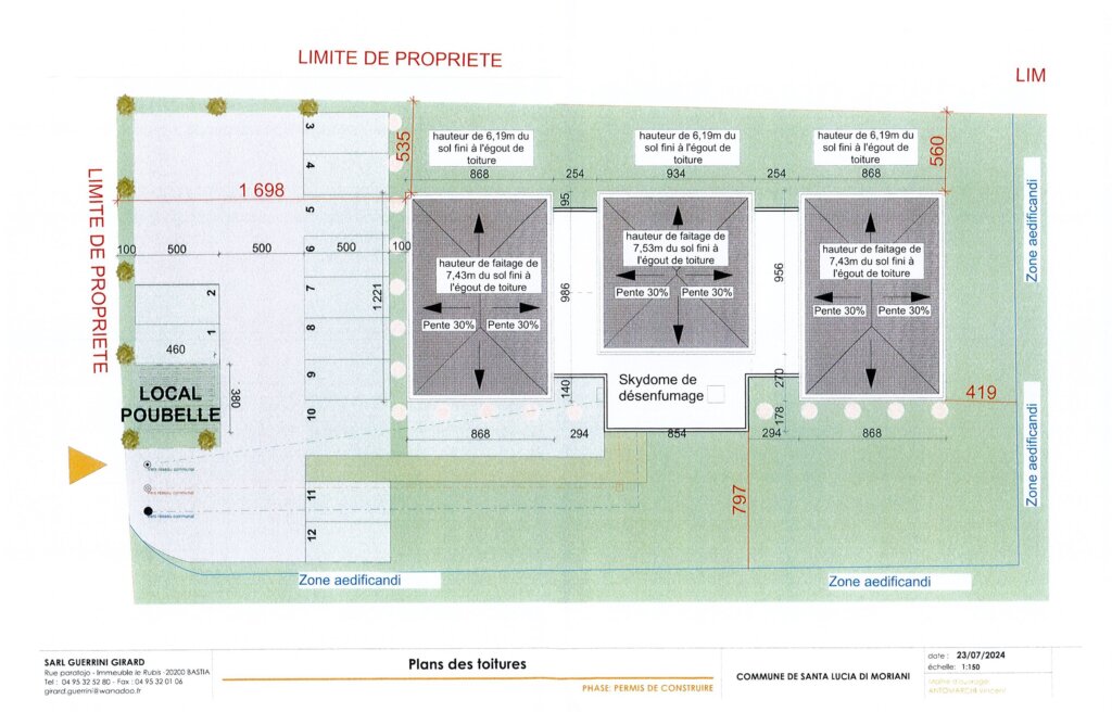 Plan de masse L’Alivu | paoli immobilier