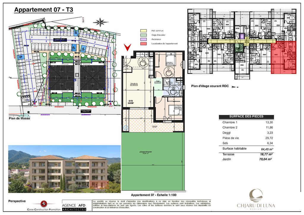 Chjaru di Luna RDC 7 Plan appartement 007