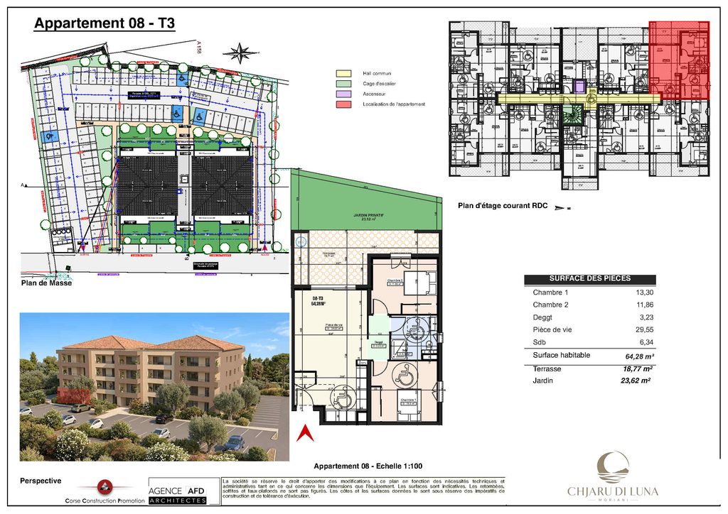 Chjaru di Luna RDC 8 Plan appartement 008