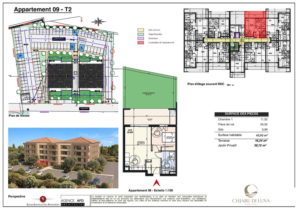 Chjaru di Luna RDC 9 Plan appartement 009