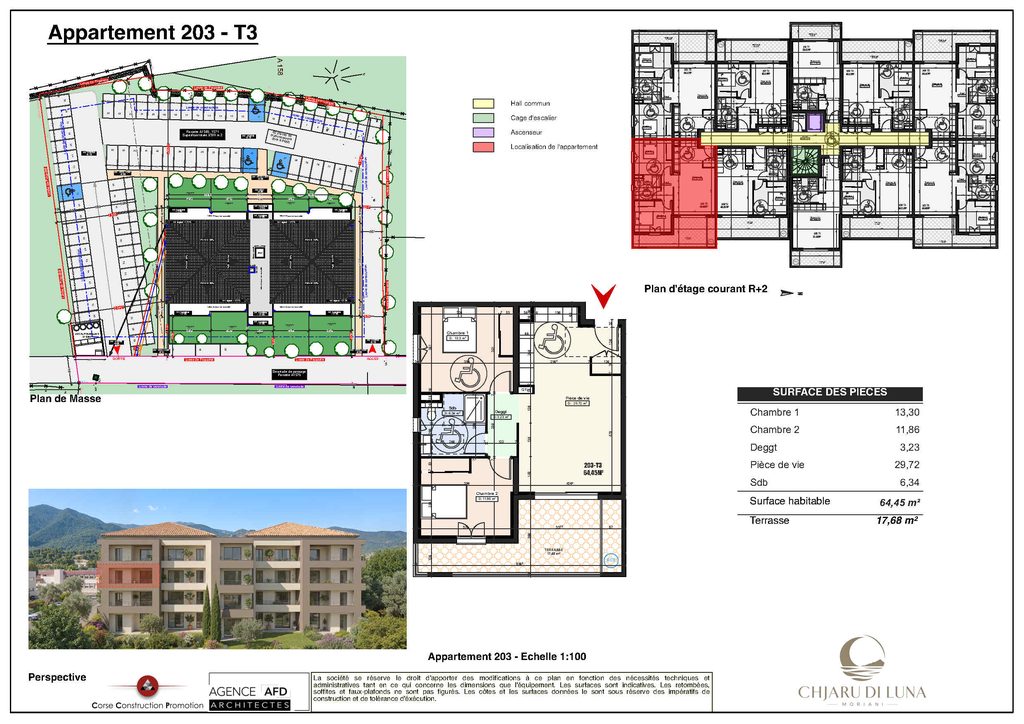 Plan appartement 203
