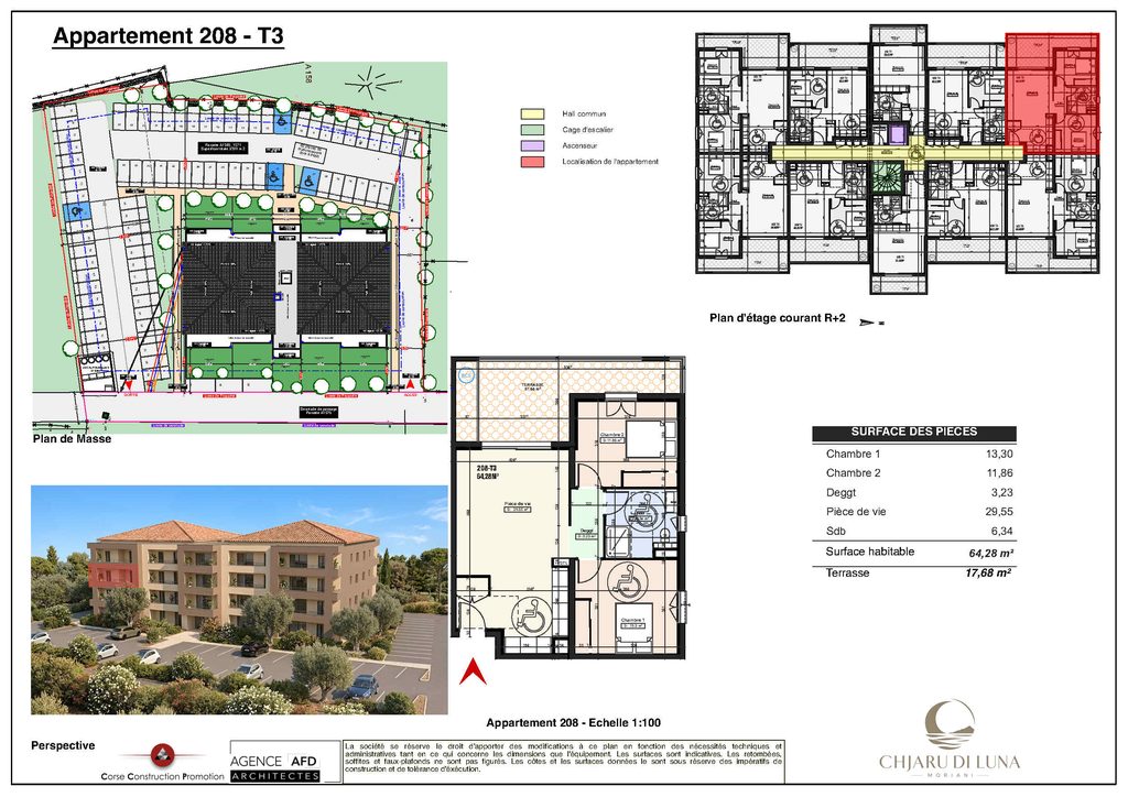 Plan appartement 208