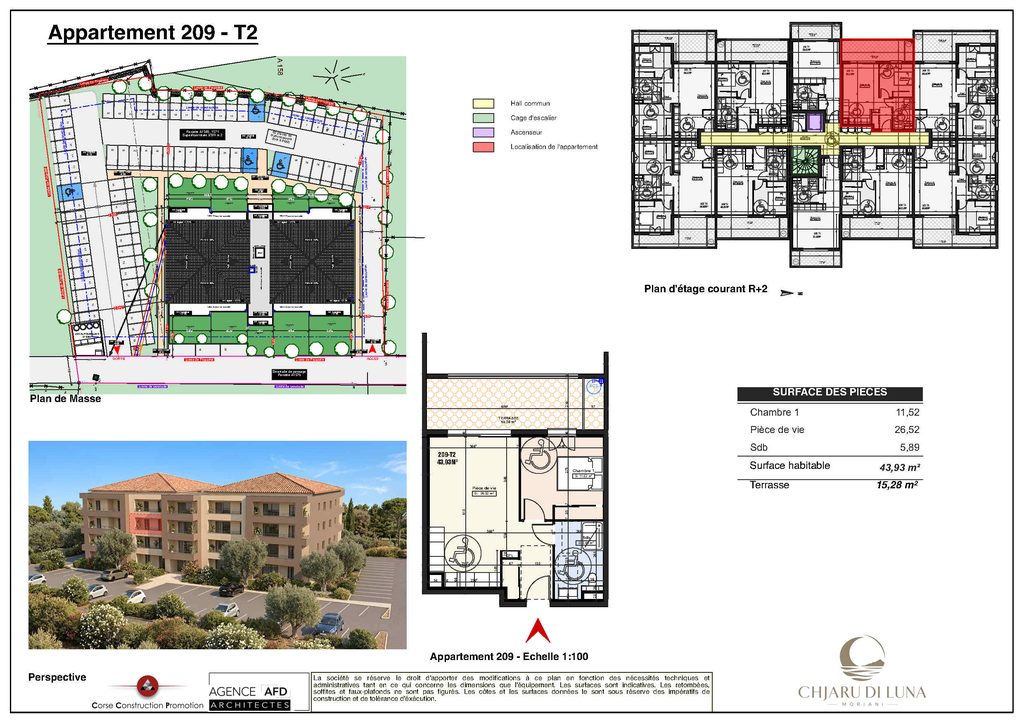 Plan appartement 209