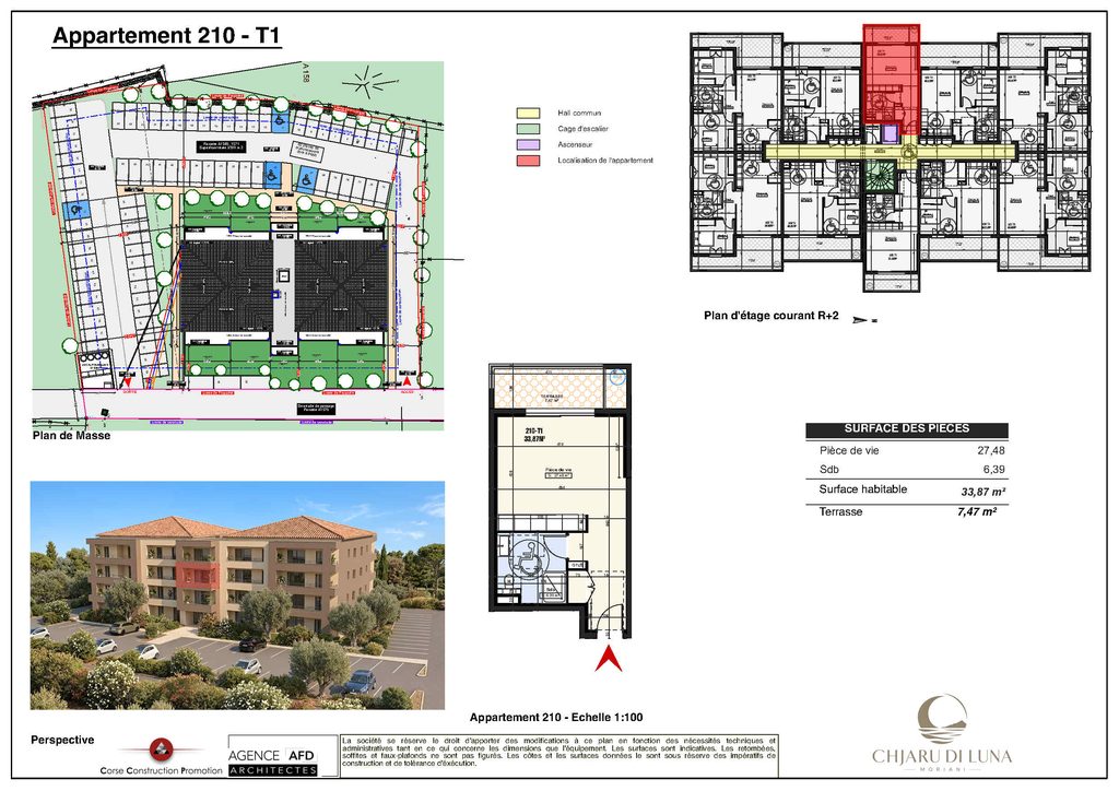 Plan appartement 210