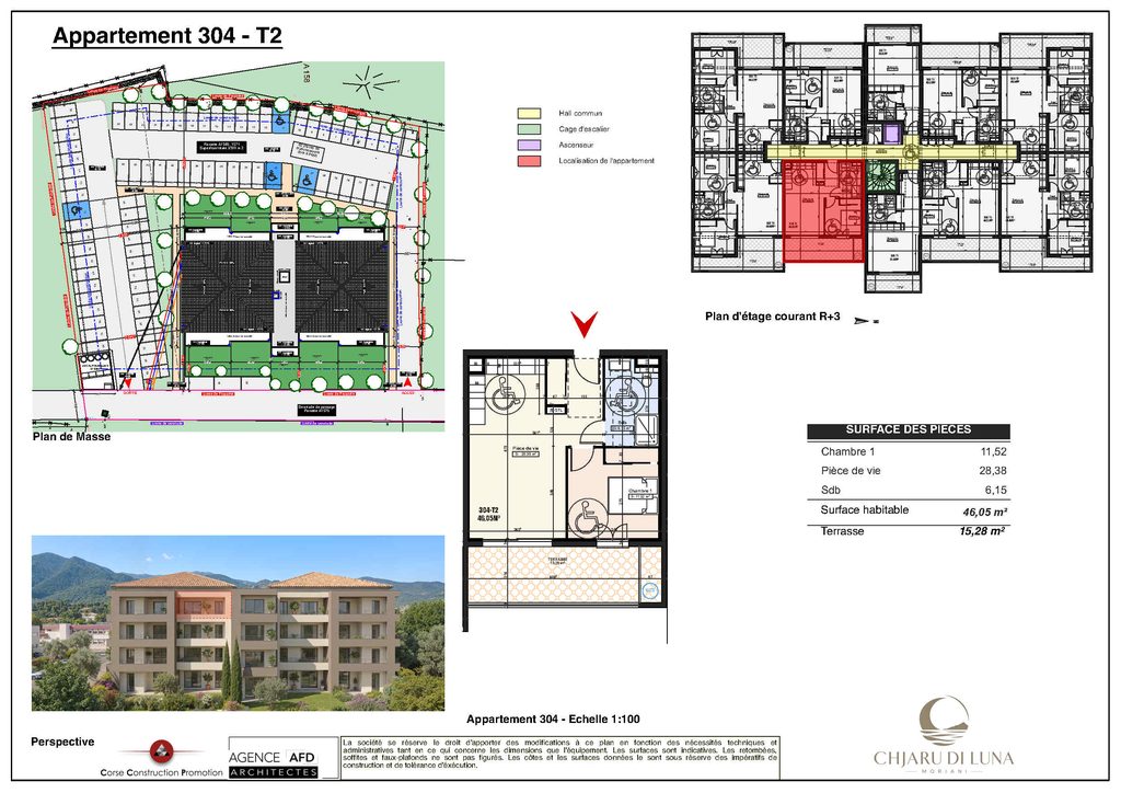 Plan appartement 304