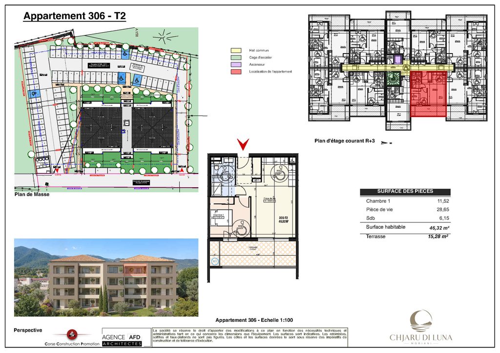 Plan appartement 306