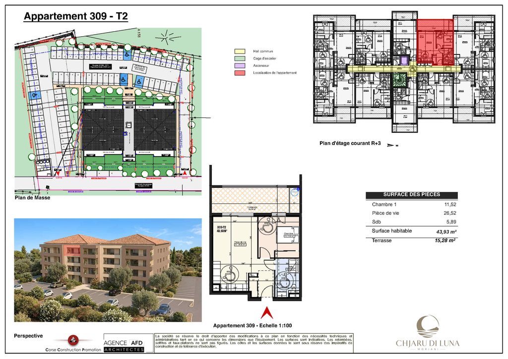 Plan appartement 309